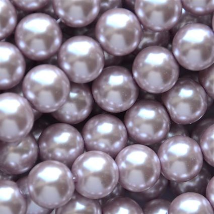 GP1205 12mm Pale Lilac Glass Pearls