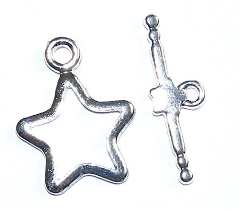 MB859 Silver Star Toggle Clasp