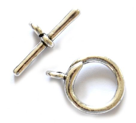 MB322 Silver Round Toggle Fastener