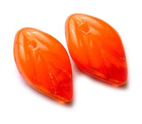 GL1593 Orange Top Hole Leaf