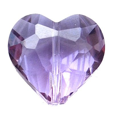 CC0981 20mm Tanzanite Cut Crystal Heart