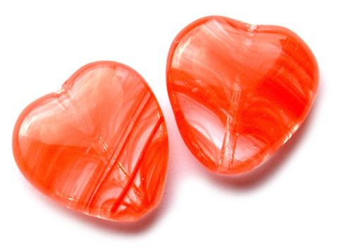 GL3342 Orange Marl Heart