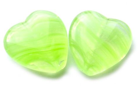 GL3343 Spring Green Marl Heart