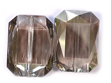 CC1055 18x13mm Black Diamond Lustre Cut Crystal Rectangle