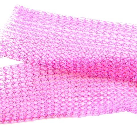 KWR005 Supa Baby Pink Knitted Wire Ribbon