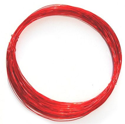 JW629 Red 0.6mm Half Hard Wire