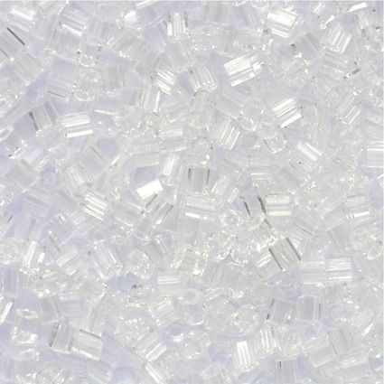 HEX070 Transparent Crystal Size 11 Hex Beads