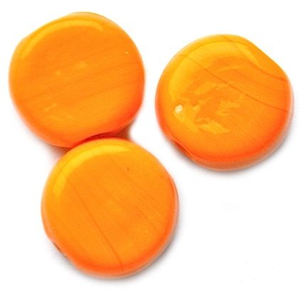 GL5269 10mm Opaque Orange Flat Disc