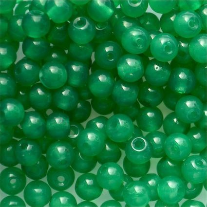 GL5481 6mm Round Emerald Bead