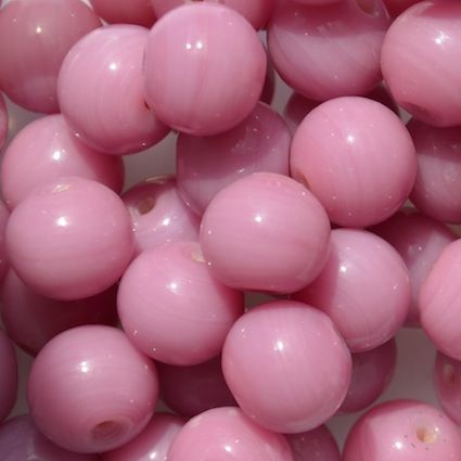 GL5533 12mm Round Pink Bead