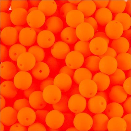 RG698 Bright Orange Velvet 6mm Rounds