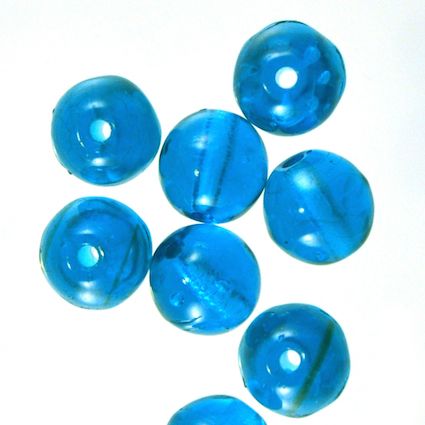 RG612 6mm Clear Capri Blue Rounds
