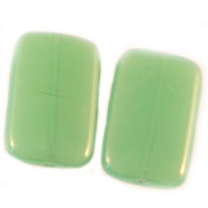 GL5591 Soft Green Oblong Beads