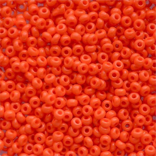 RC120 Chalk Orange Size 10 Seed Beads