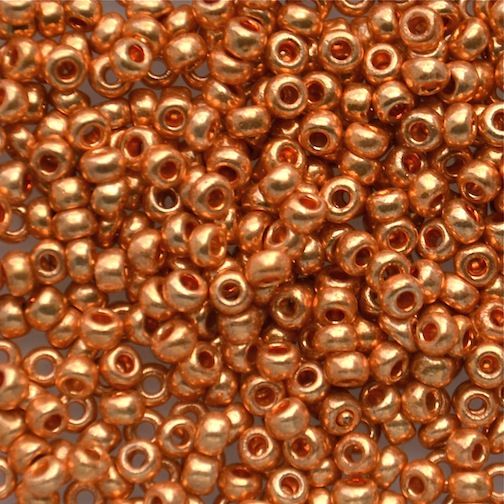 RC260 Met Gold Size 8 Seed Beads