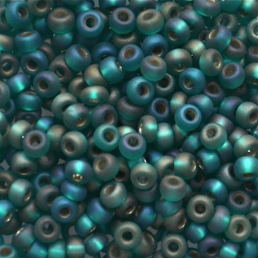 RC510 SL Frost Teal AB Size 8 Seed Beads