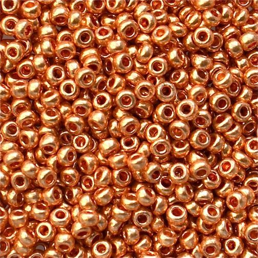 RC278 Met Gold Size 10 Seed Beads