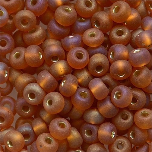 RC279 Frost SL Dark Gold AB Size 6 Seed Beads