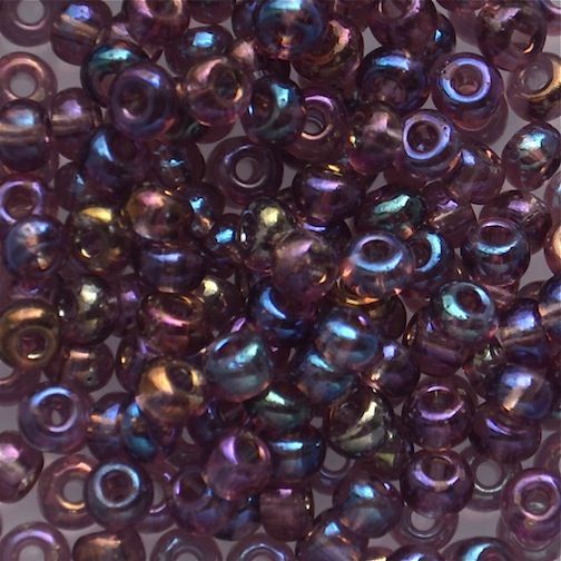 RC390 Trans Purple AB Size 6 Seed Beads