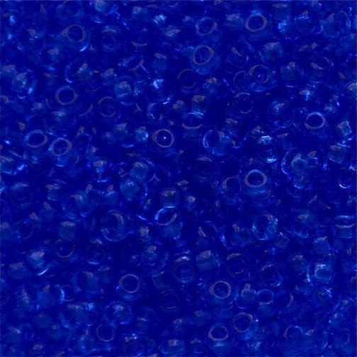 RC411 Trans Blue Size 10 Seed Beads