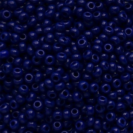 RC416 Op Chalk Dark Blue Size 10 Seed Beads