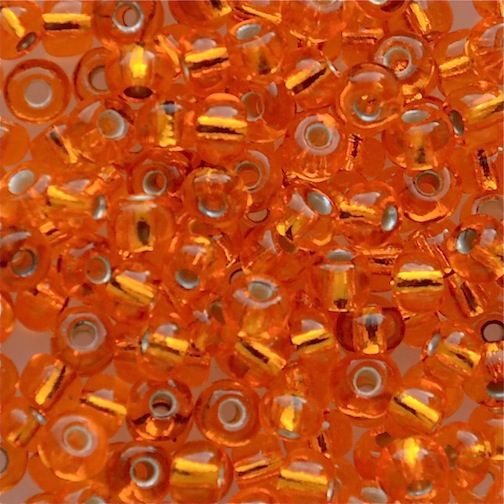 RC174 SL Orange Size 6 Seed Beads