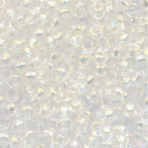 RC055 Trans Crystal AB Size 8 Seed Beads
