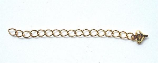 FN183 6cm Gold Extension Chain with Drop