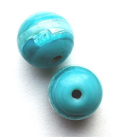 GL1451 12mm Soft Teal Banded Round