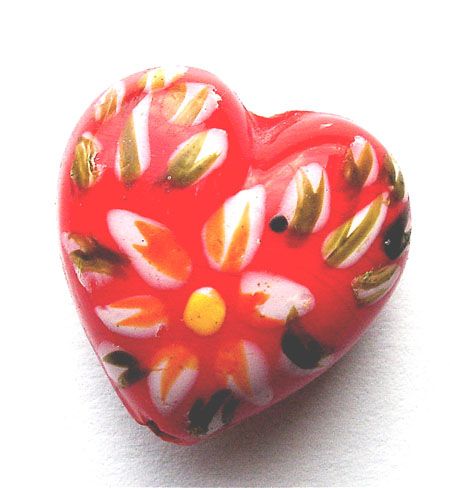 GL1500 Orange Floral Heart