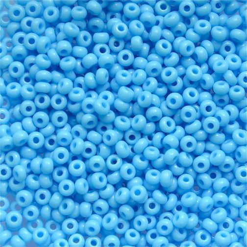 RC516 Op Chalk Turquoise Size 10 Seed Beads
