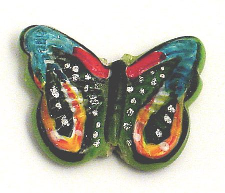 GL2671 Green Butterfly Bead