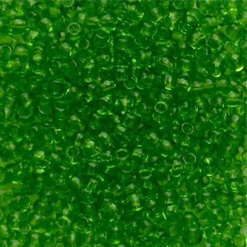 RC610 Trans Lime Size 10 Seed Beads