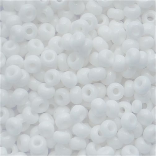 RC009 Chalk White Size 8 Seed Beads