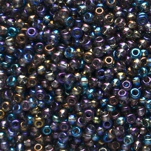 RC738 Trans Grey AB Size 10 Seed Beads