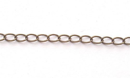 FN132 6mm Link Burnished Gold Curb Chain