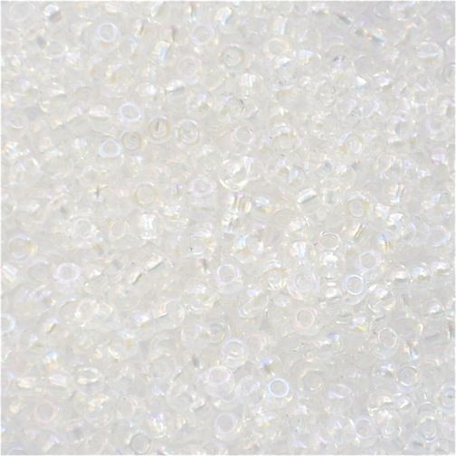 RC013 Trans Crystal AB Size 10 Seed Beads
