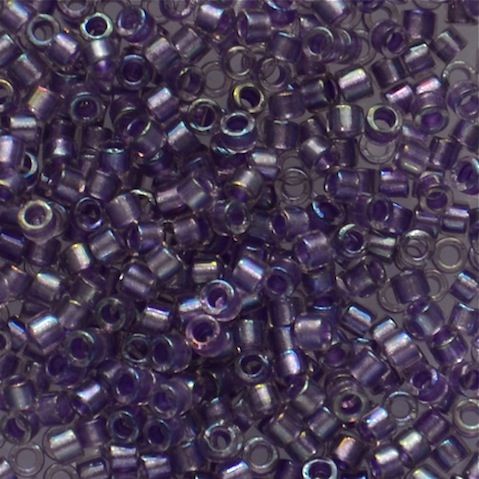 DB1754 Spkl Purple Lined Crystal AB Delica