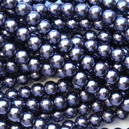 GP613 6mm Deep Lilac Glass Pearls