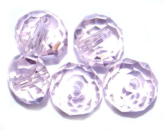CC1254 4x6mm Faceted Pink Rondelle