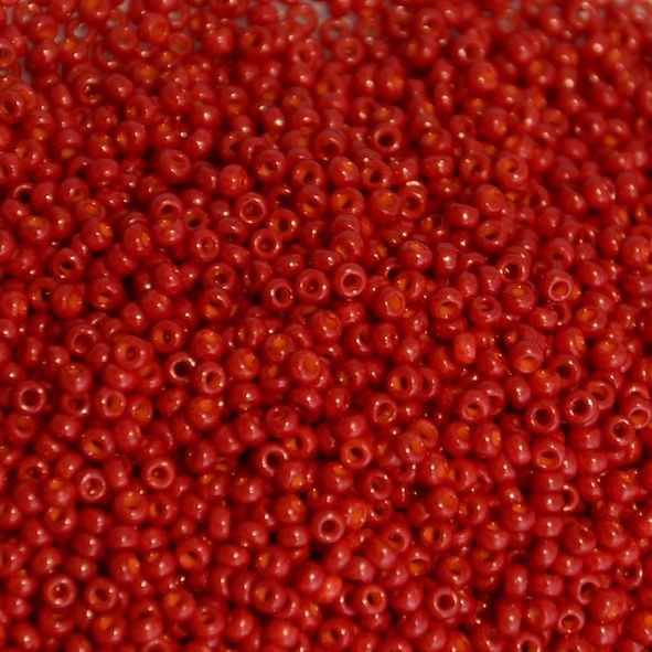 RC11-1684 Op Red Size 11 Seed Beads