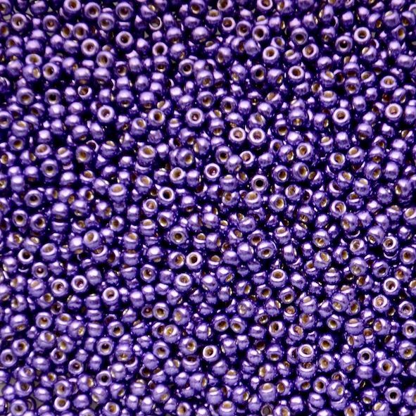 RC11-5110 Dur Galv Lilac Night Size 11 Seed Beads