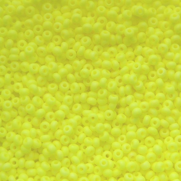 RC1101 Fluoro Op Yellow Size 10 Seed Beads