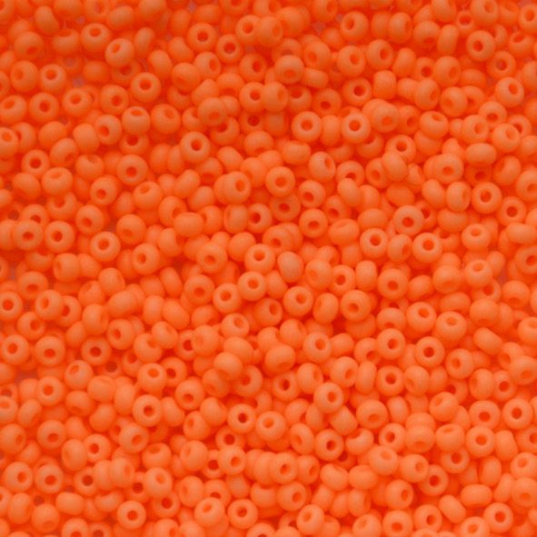 RC1102 Fluoro Op Orange Size 10 Seed Beads