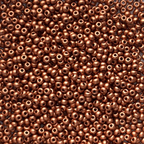 RC1201 Matt Metallic Copper Size 10 Seed Bead