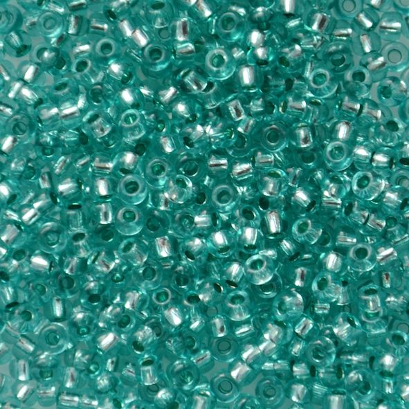 RC568 SL Pale Teal Size 8 Seed Beads