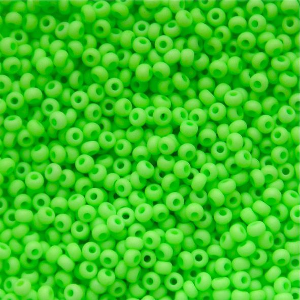 RC623 Op Fluoro Green Size 10 Seed Beads