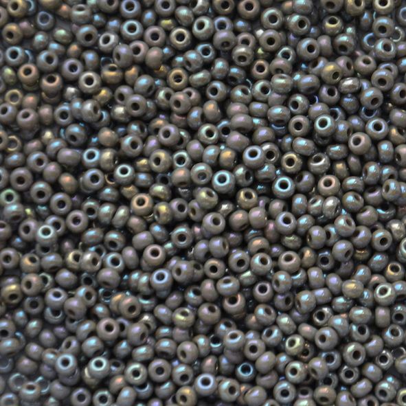 RC702 Chalk Grey AB Size 10 Seed Beads