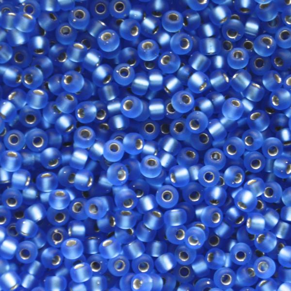 RC8-0019F Matte SL Sapphire Size 8 Seed Beads