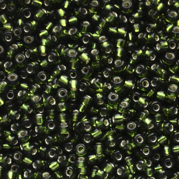 RC8-0026 SL Olive Size 8 Seed Beads